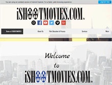 Tablet Screenshot of ishootmovies.com